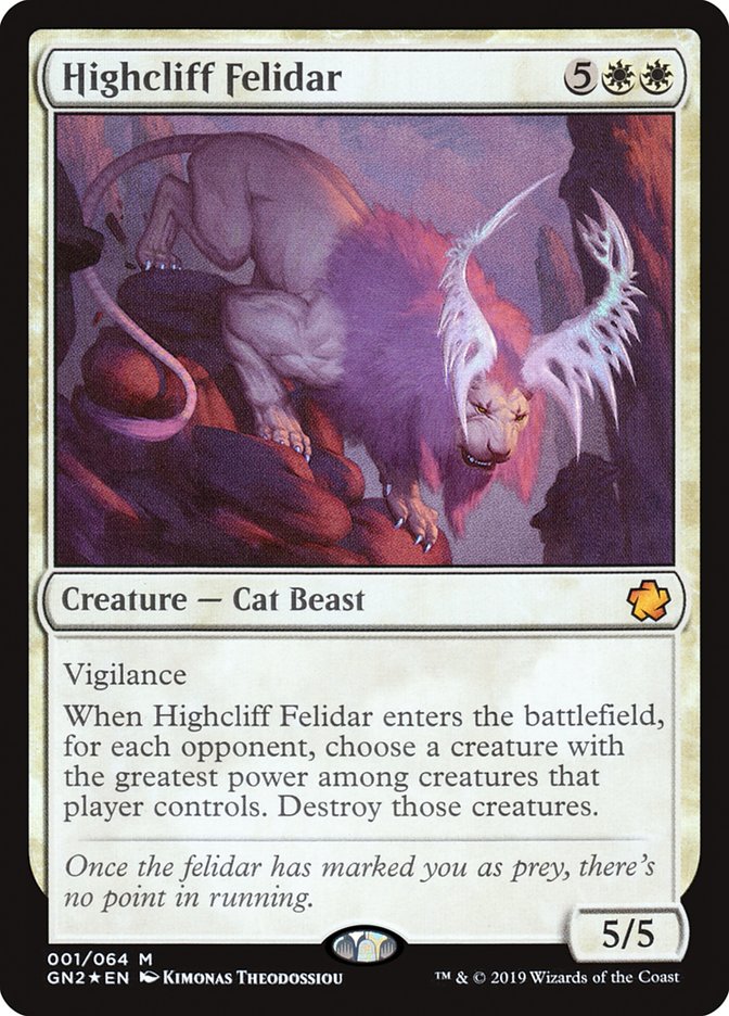 Highcliff Felidar / Highcliff Felidar - Magic: The Gathering - MoxLand