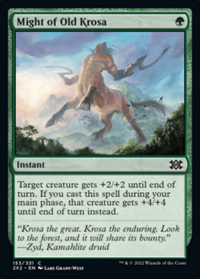 Bravura da Antiga Krosa / Might of Old Krosa - Magic: The Gathering - MoxLand