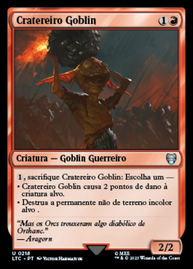 Cratereiro Goblin / Goblin Cratermaker - Magic: The Gathering - MoxLand