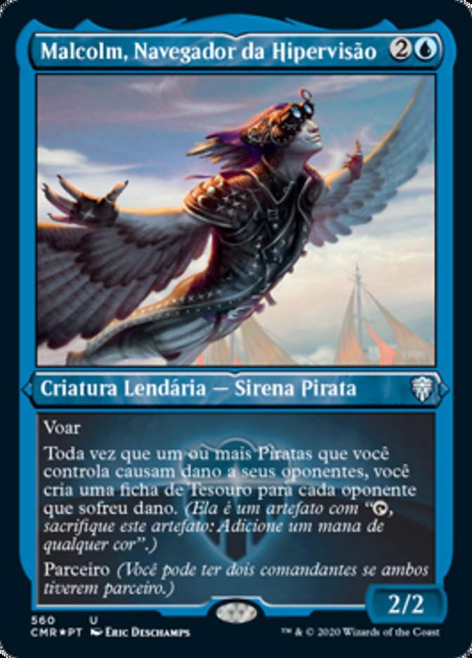 Malcolm, Navegador da Hipervisão / Malcolm, Keen-Eyed Navigator - Magic: The Gathering - MoxLand