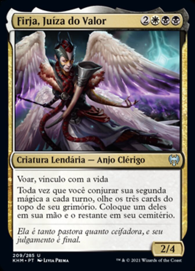 Firja, Juíza do Valor / Firja, Judge of Valor - Magic: The Gathering - MoxLand