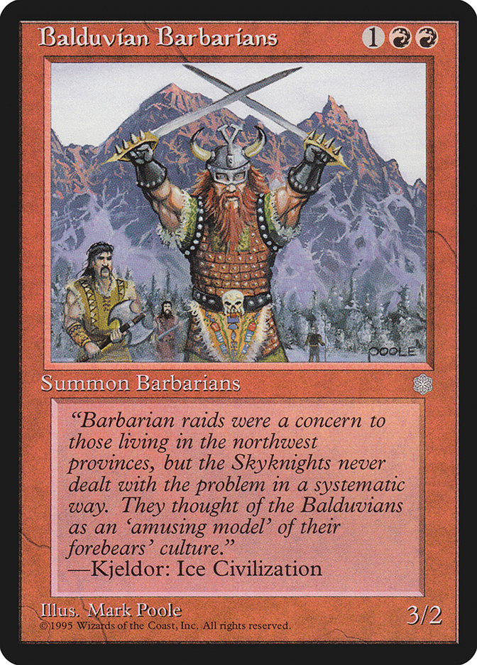 Bárbaros Balduvianos / Balduvian Barbarians - Magic: The Gathering - MoxLand