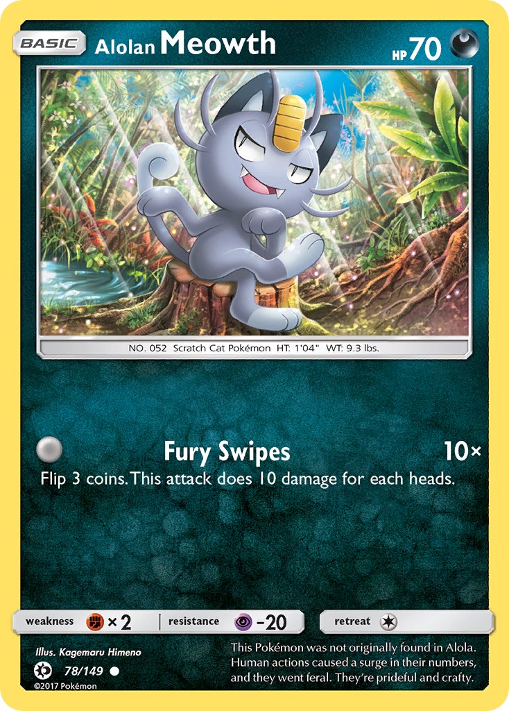 Meowth de Alola - Pokémon TCG - MoxLand