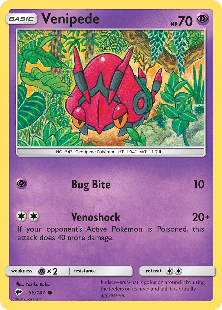 Venipede - Pokémon TCG - MoxLand