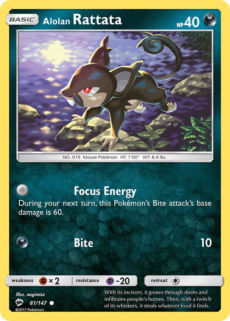 Rattata de Alola - Pokémon TCG - MoxLand