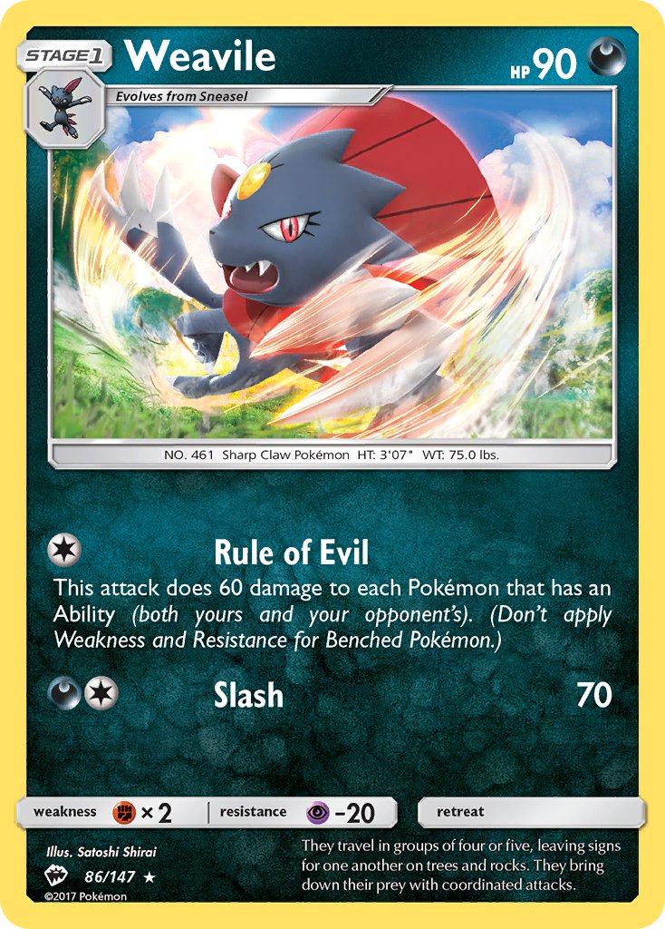 Weavile - Pokémon TCG - MoxLand