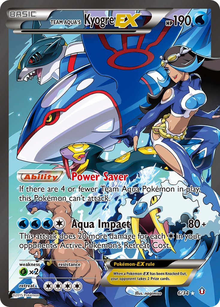 Kyogre EX da Equipe Aqua - Pokémon TCG - MoxLand