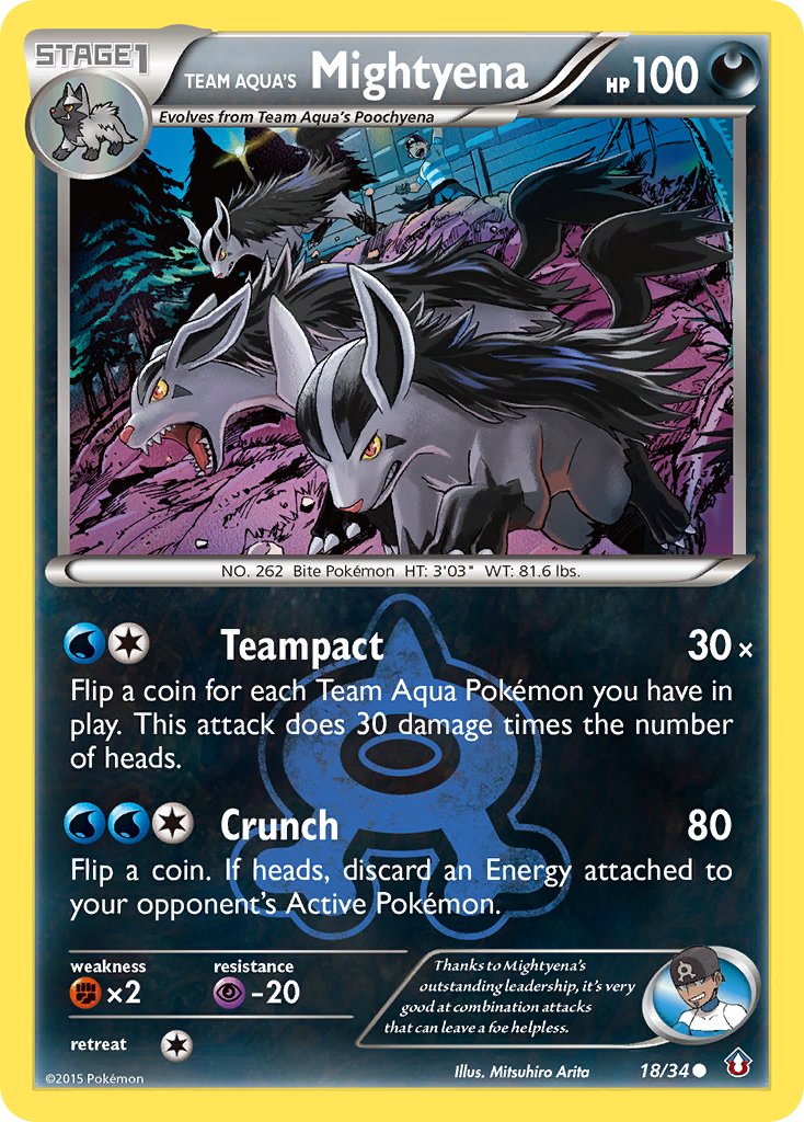 Mightyena da Equipe Aqua - Pokémon TCG - MoxLand