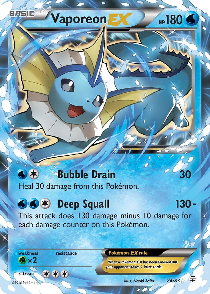 Vaporeon EX - Pokémon TCG - MoxLand