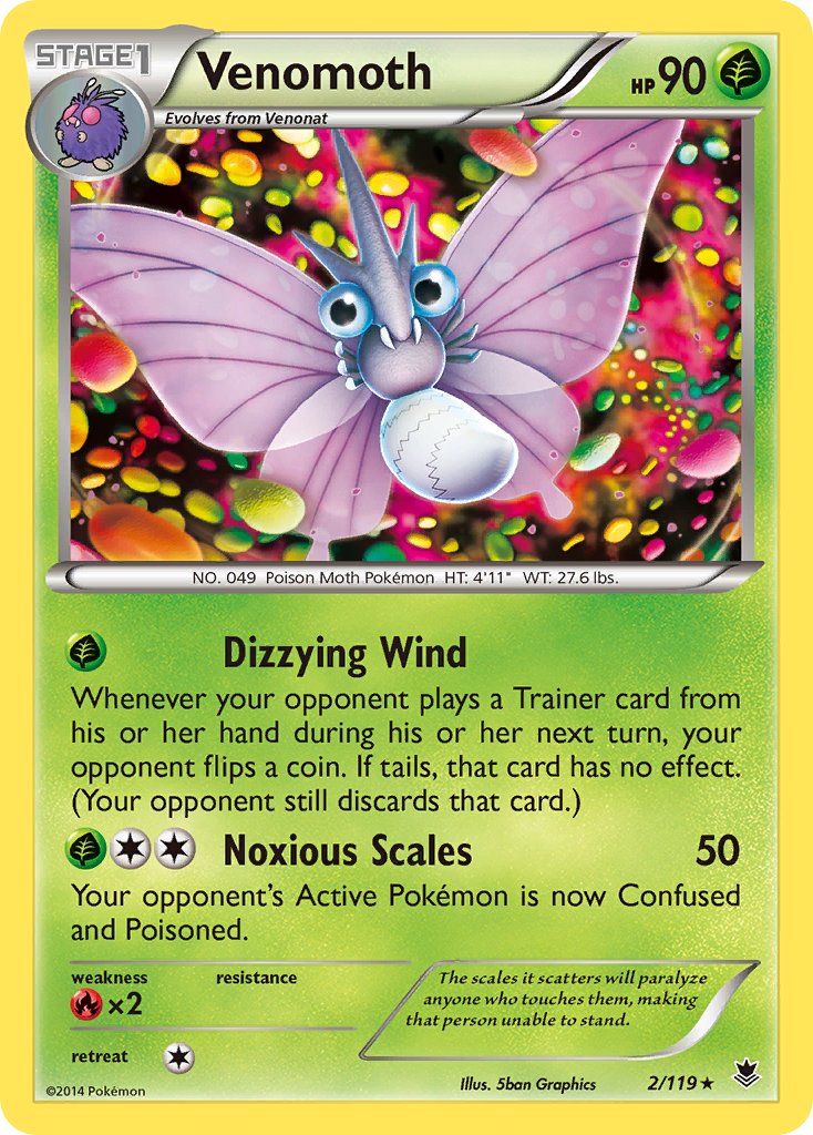 Venomoth - Pokémon TCG - MoxLand