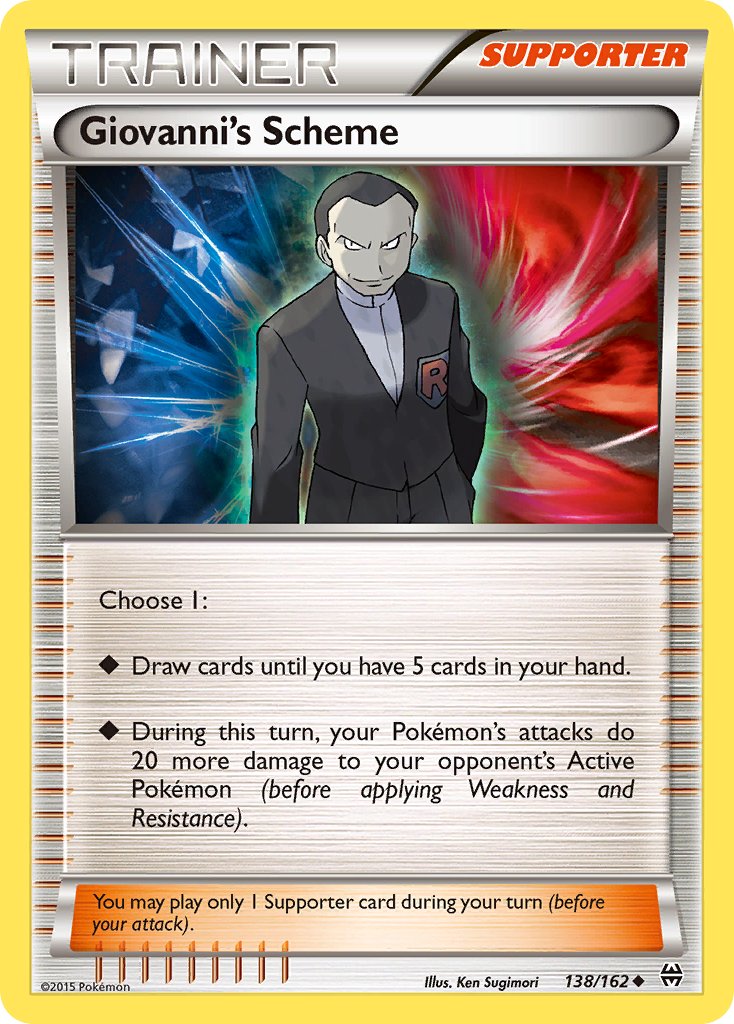 Esquema do Giovanni - Pokémon TCG - MoxLand