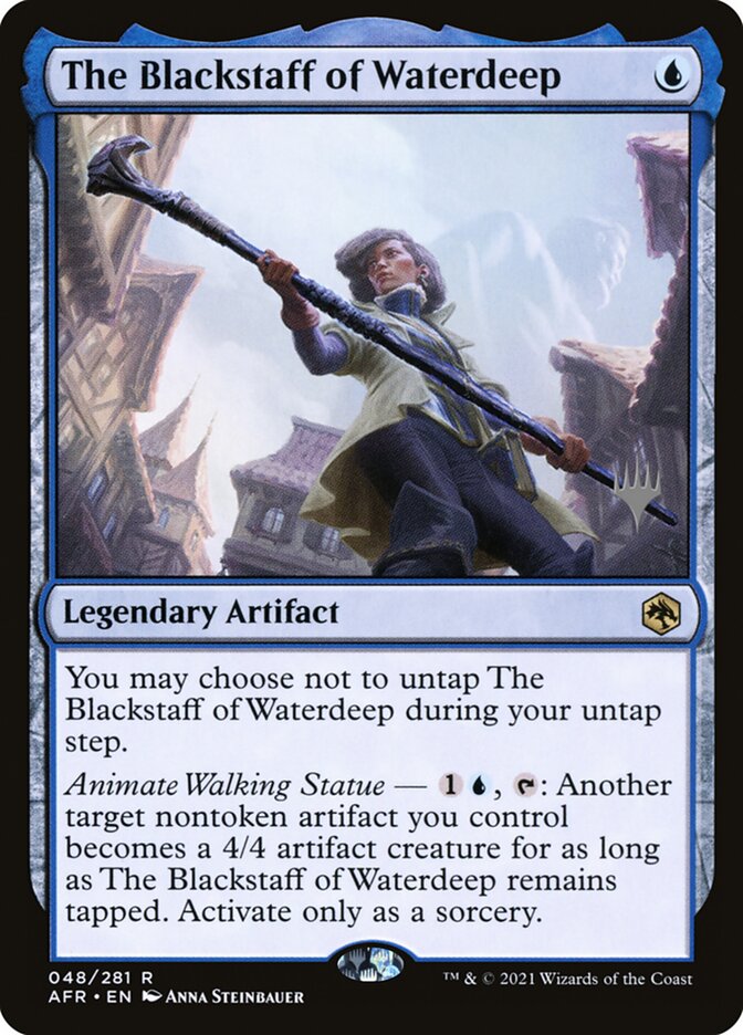 O Cajado Negro de Águas Profundas / The Blackstaff of Waterdeep - Magic: The Gathering - MoxLand