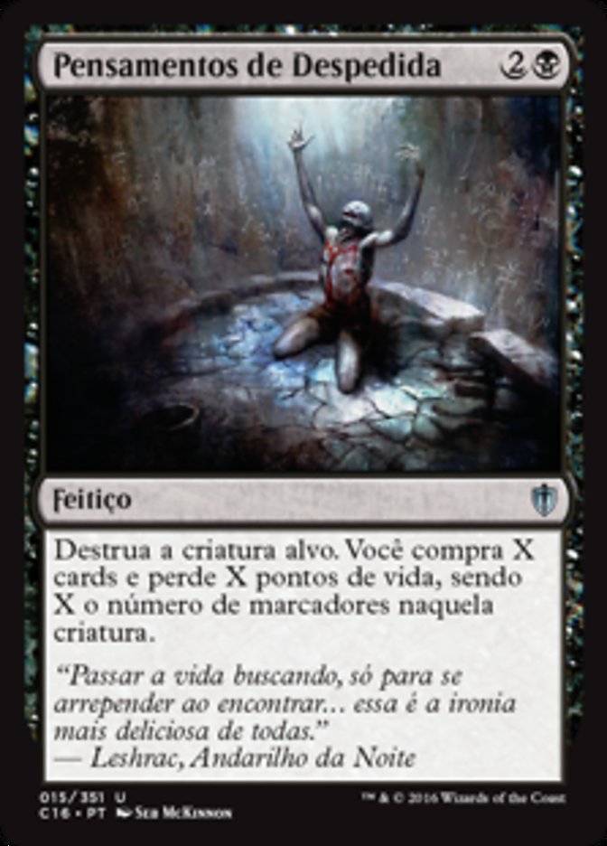 Pensamentos de Despedida / Parting Thoughts - Magic: The Gathering - MoxLand