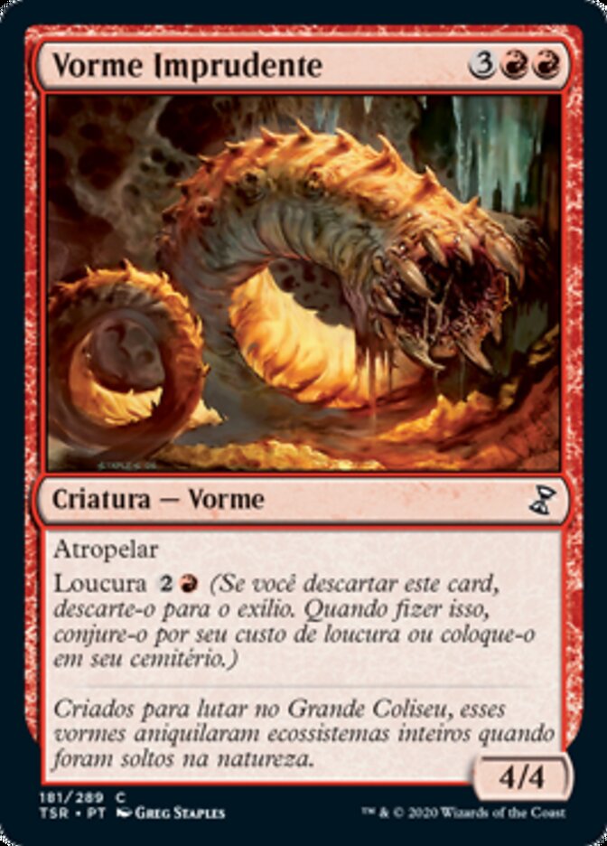 Vorme Imprudente / Reckless Wurm - Magic: The Gathering - MoxLand