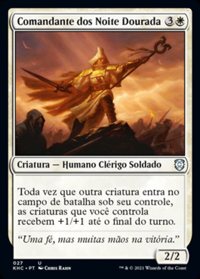 Comandante dos Noite Dourada / Goldnight Commander - Magic: The Gathering - MoxLand