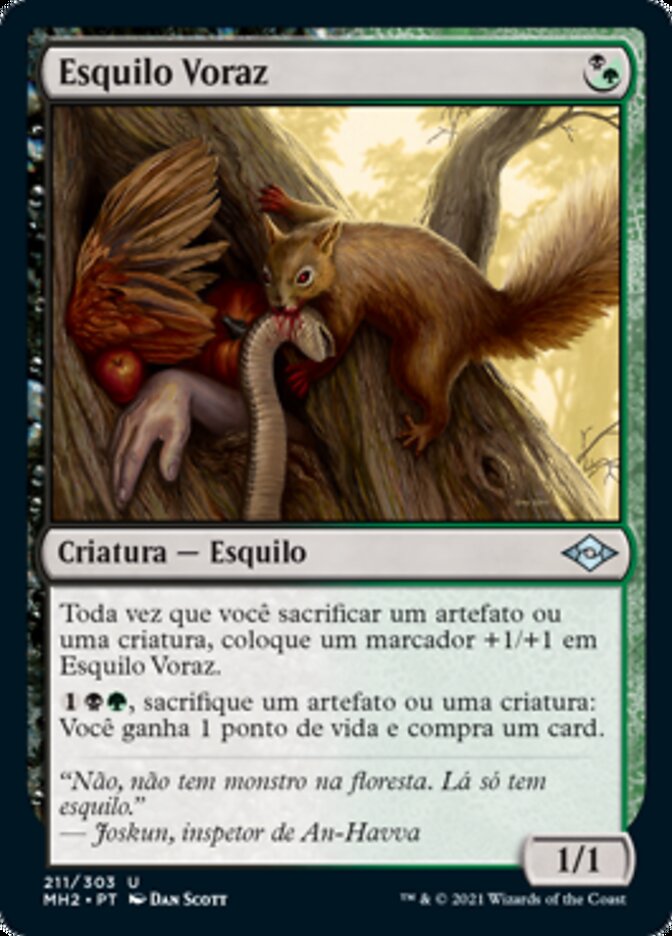 Esquilo Voraz / Ravenous Squirrel - Magic: The Gathering - MoxLand