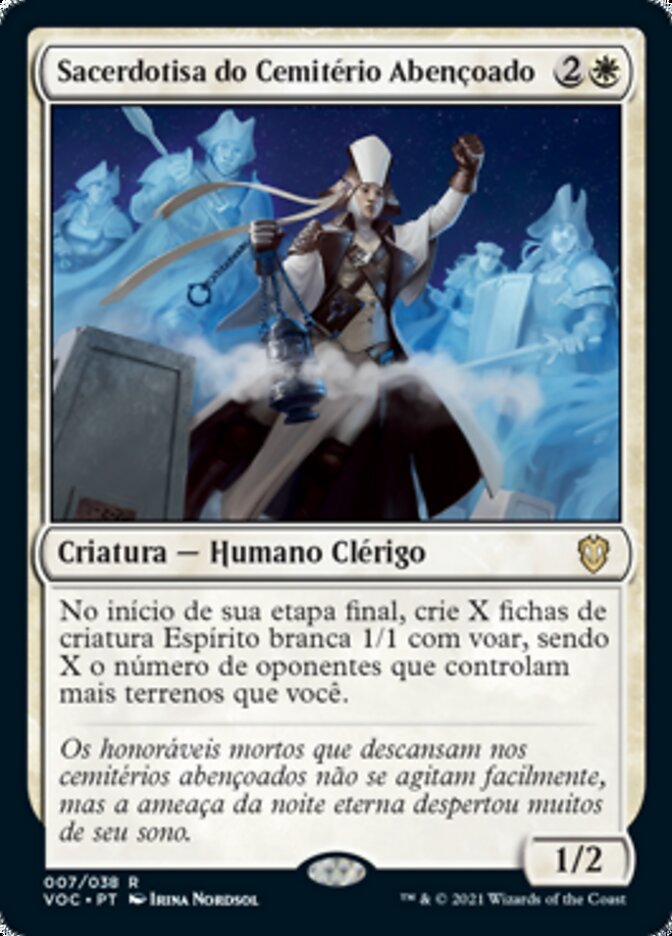 Sacerdotisa do Cemitério Abençoado / Priest of the Blessed Graf - Magic: The Gathering - MoxLand