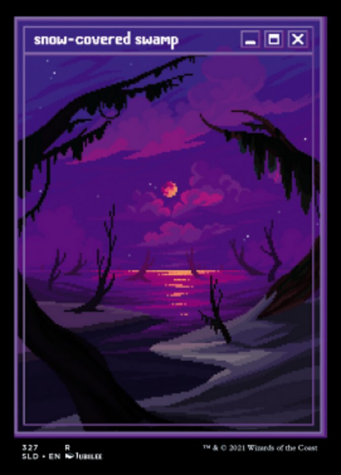 Pântano Nevada / Snow-Covered Swamp - Magic: The Gathering - MoxLand