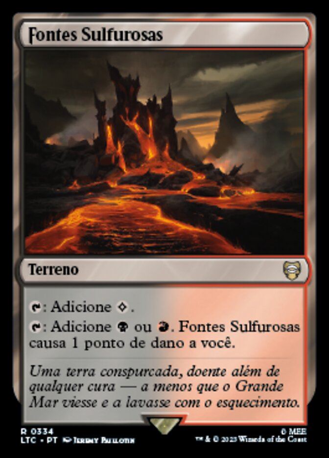 Fontes Sulfurosas / Sulfurous Springs - Magic: The Gathering - MoxLand