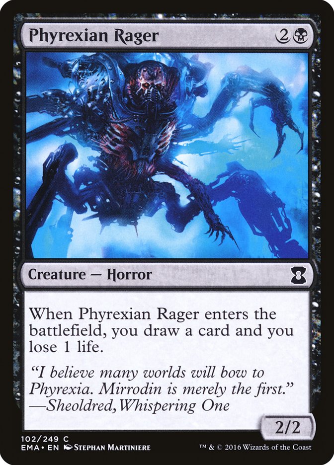 Raivoso Phyrexiano / Phyrexian Rager - Magic: The Gathering - MoxLand