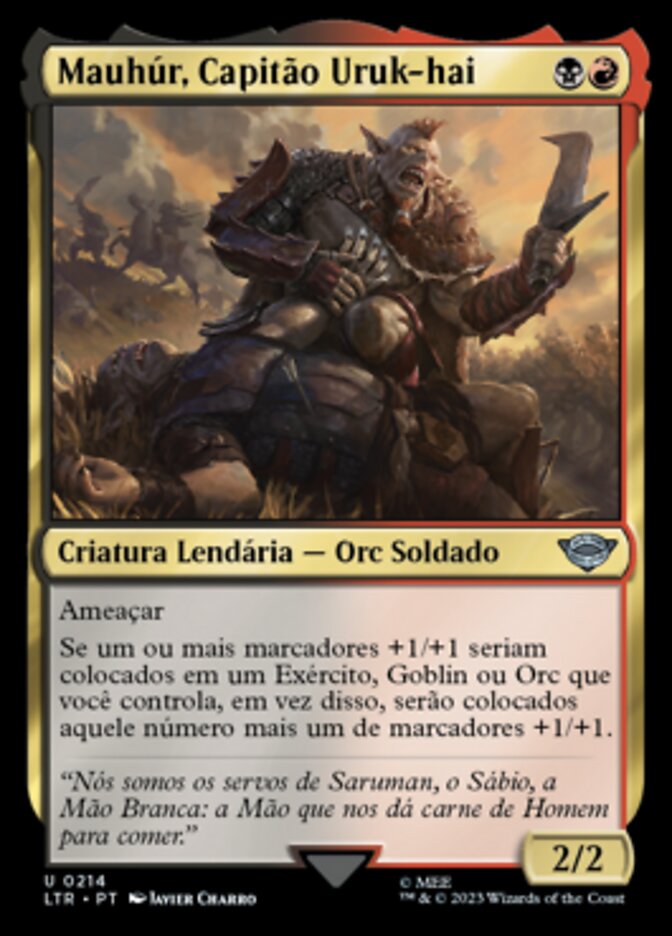 Mauhúr, Capitão Uruk-hai / Mauhúr, Uruk-hai Captain - Magic: The Gathering - MoxLand