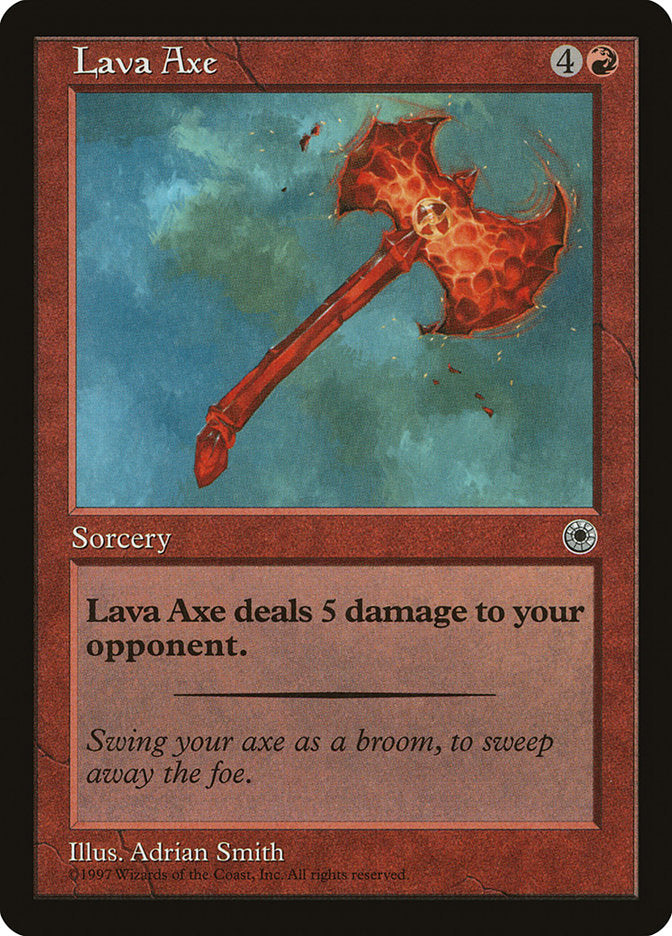 Machado de Lava / Lava Axe - Magic: The Gathering - MoxLand