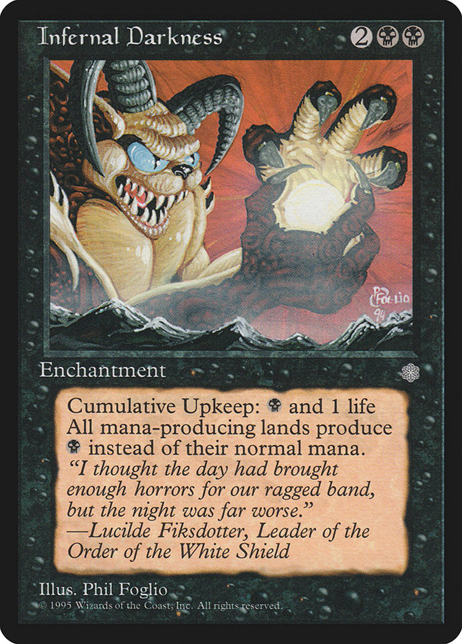 Escuridão Infernal / Infernal Darkness - Magic: The Gathering - MoxLand
