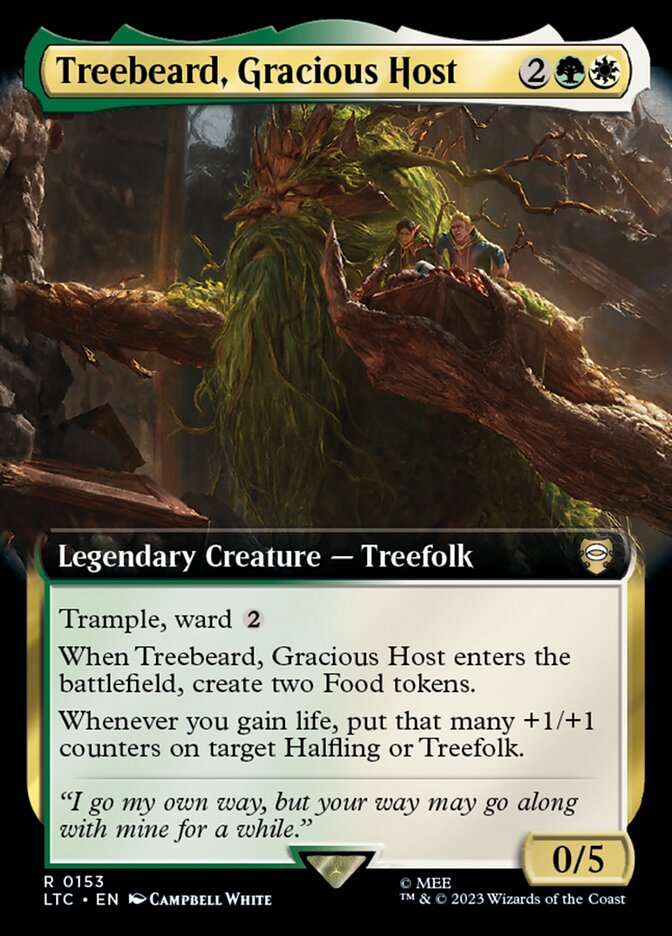 Barbárvore, Anfitrião Gracioso / Treebeard, Gracious Host - Magic: The Gathering - MoxLand