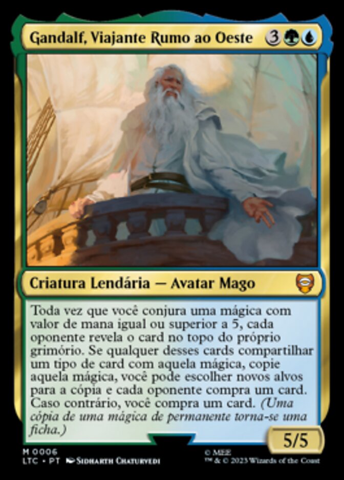 Gandalf, Viajante Rumo ao Oeste / Gandalf, Westward Voyager - Magic: The Gathering - MoxLand