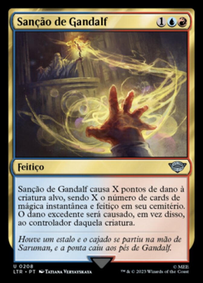 Sanção de Gandalf / Gandalf's Sanction - Magic: The Gathering - MoxLand