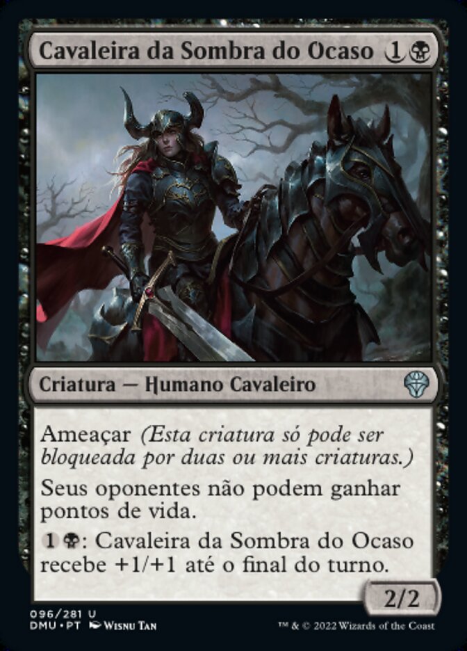 Cavaleira da Sombra do Ocaso / Knight of Dusk's Shadow - Magic: The Gathering - MoxLand