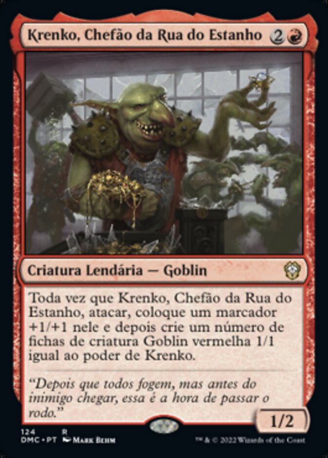 Krenko, Chefão da Rua do Estanho / Krenko, Tin Street Kingpin - Magic: The Gathering - MoxLand