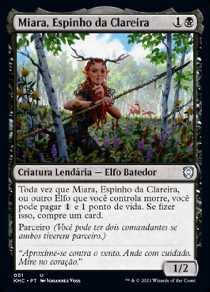 Miara, Espinho da Clareira / Miara, Thorn of the Glade - Magic: The Gathering - MoxLand