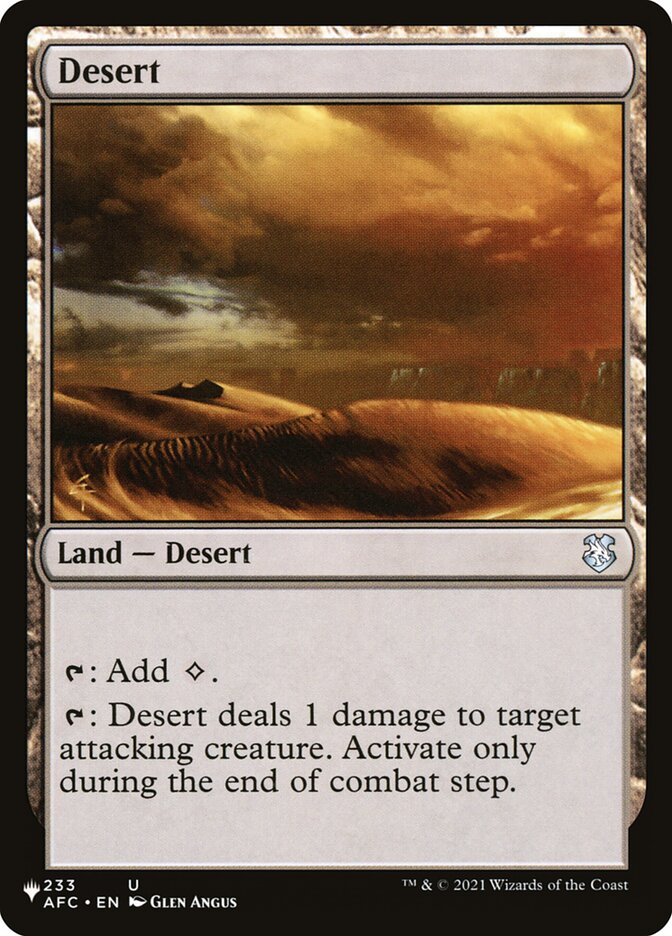 Deserto / Desert - Magic: The Gathering - MoxLand