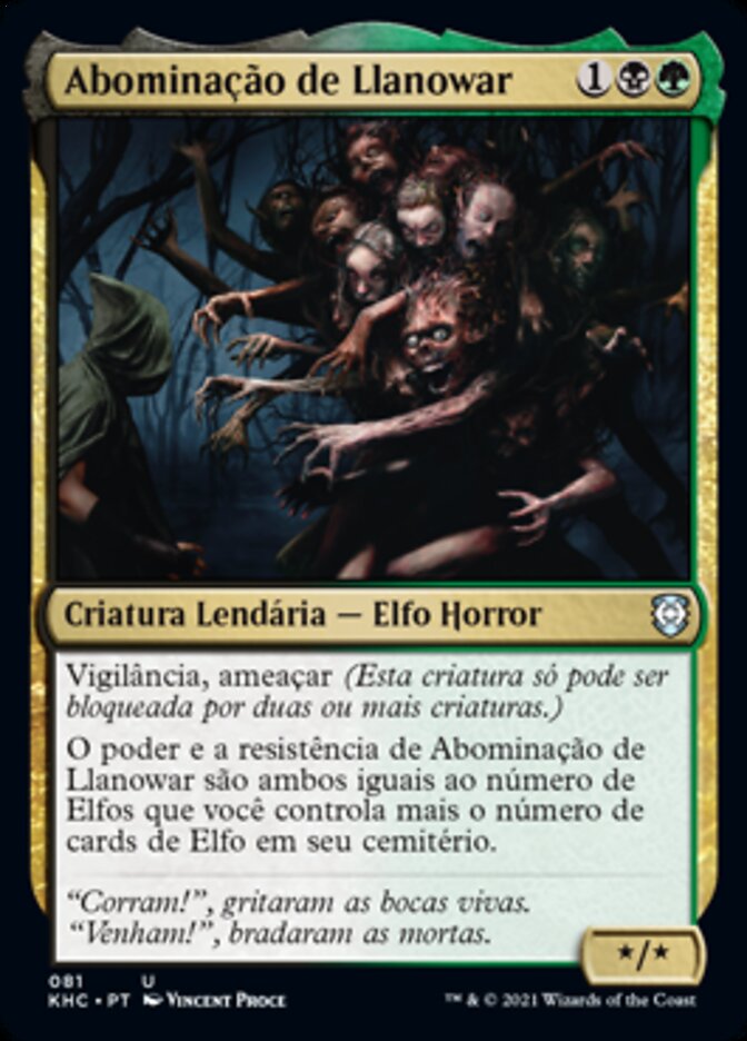 Abominação de Llanowar / Abomination of Llanowar - Magic: The Gathering - MoxLand