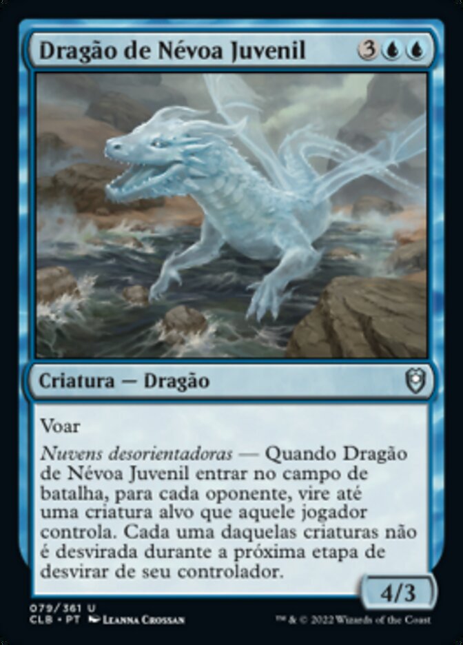 Dragão de Névoa Juvenil / Juvenile Mist Dragon - Magic: The Gathering - MoxLand