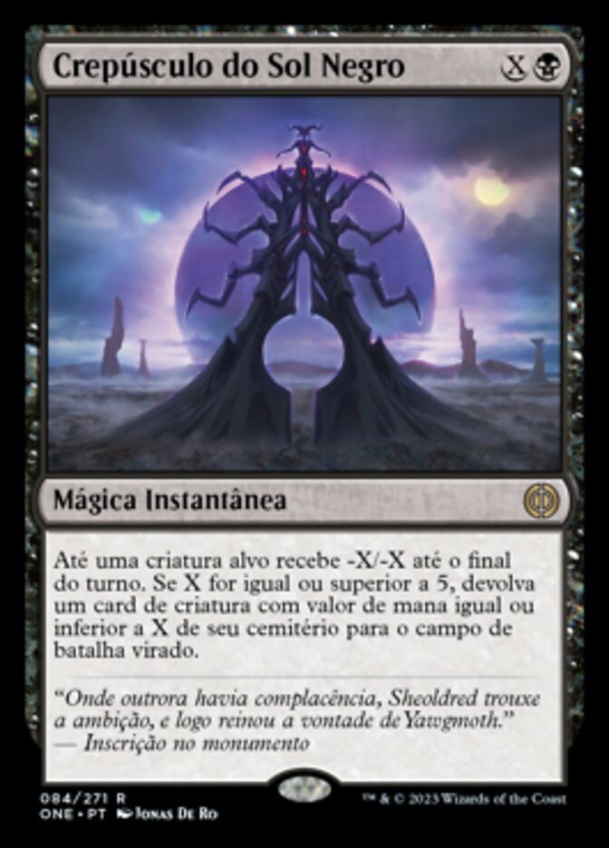 Crepúsculo do Sol Negro / Black Sun's Twilight - Magic: The Gathering - MoxLand