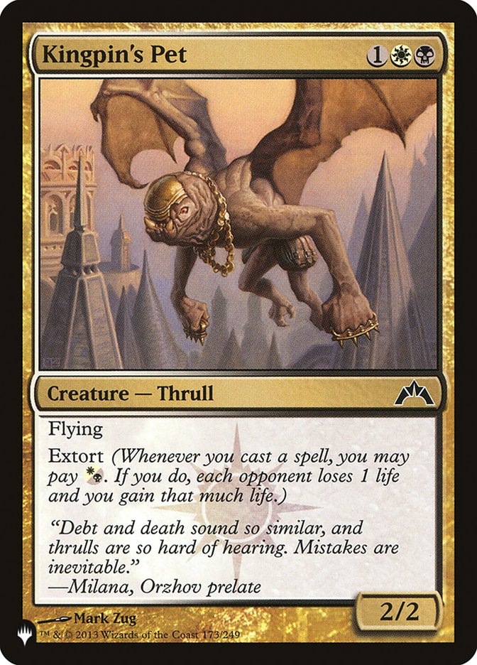 Animal de Estimação do Dirigente / Kingpin's Pet - Magic: The Gathering - MoxLand