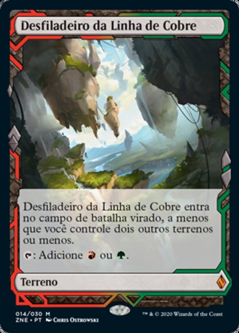 Desfiladeiro da Linha de Cobre / Copperline Gorge - Magic: The Gathering - MoxLand