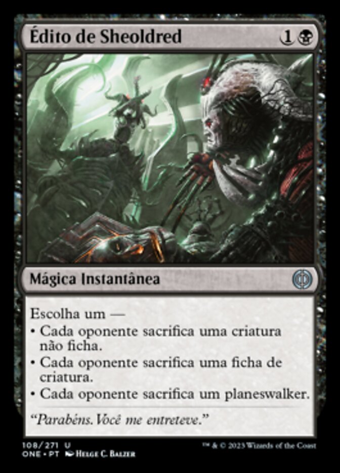 Édito de Sheoldred / Sheoldred's Edict - Magic: The Gathering - MoxLand