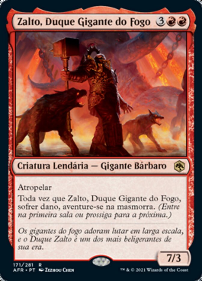 Zalto, Duque Gigante do Fogo / Zalto, Fire Giant Duke - Magic: The Gathering - MoxLand