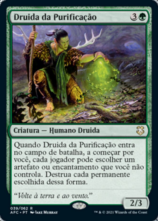 Druida da Purificação / Druid of Purification - Magic: The Gathering - MoxLand