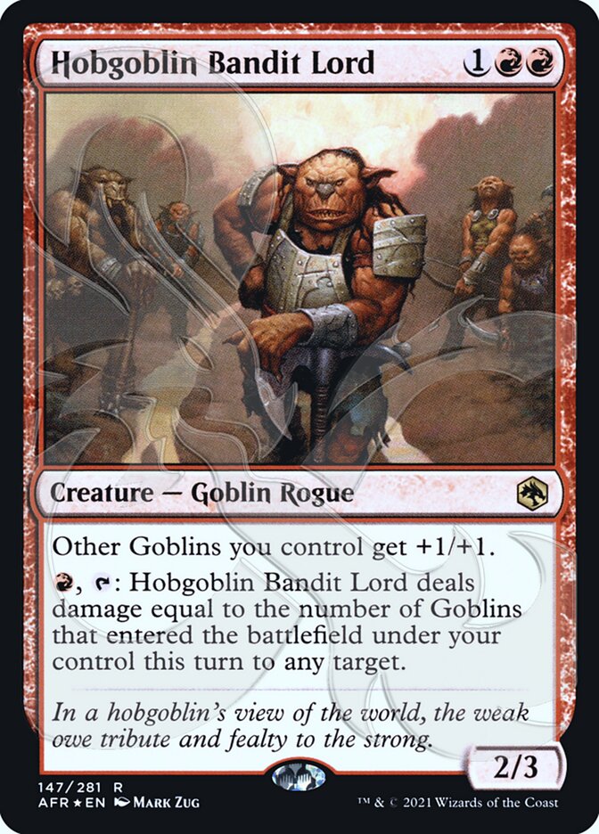 Senhor Bandido Hobgoblin / Hobgoblin Bandit Lord - Magic: The Gathering - MoxLand