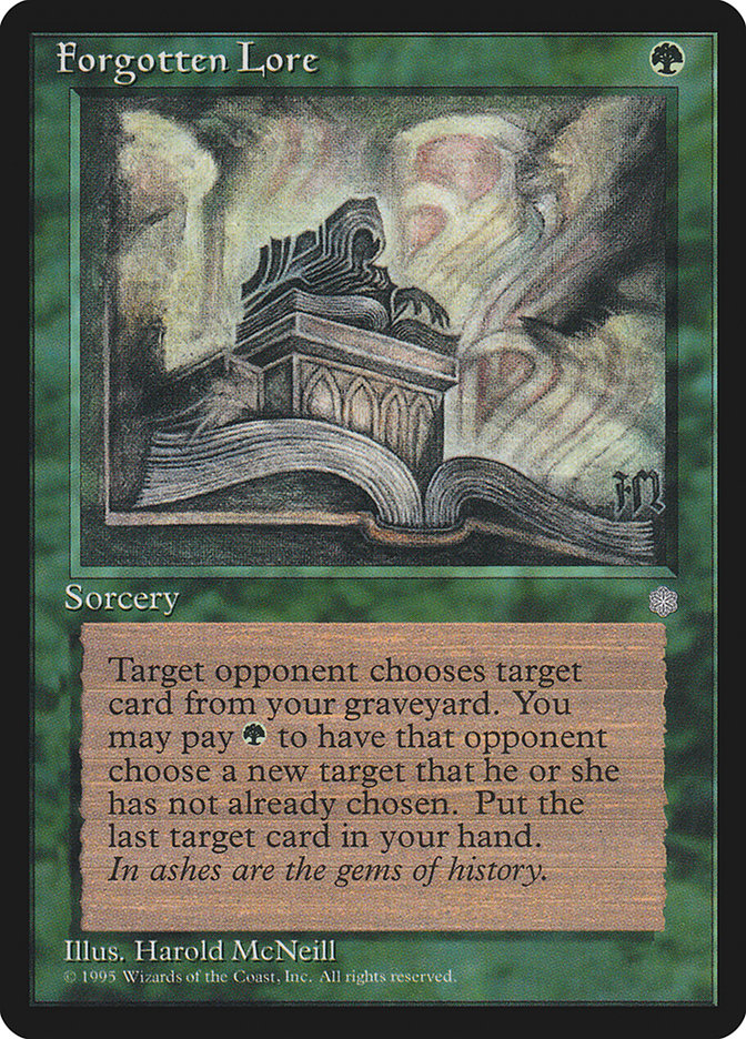 Conhecimento Esquecido / Forgotten Lore - Magic: The Gathering - MoxLand