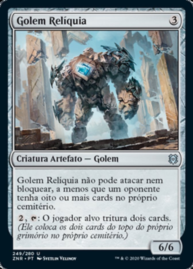 Golem Relíquia / Relic Golem - Magic: The Gathering - MoxLand