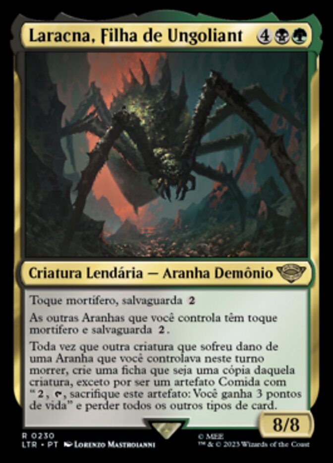 Laracna, Filha de Ungoliant / Shelob, Child of Ungoliant - Magic: The Gathering - MoxLand