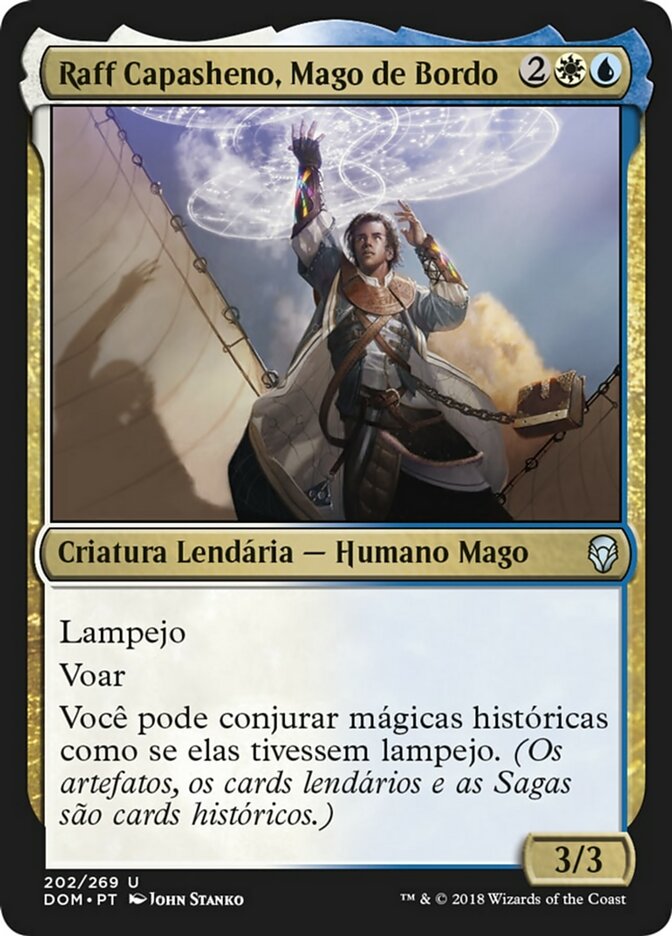 Raff Capasheno, Mago de Bordo / Raff Capashen, Ship's Mage - Magic: The Gathering - MoxLand