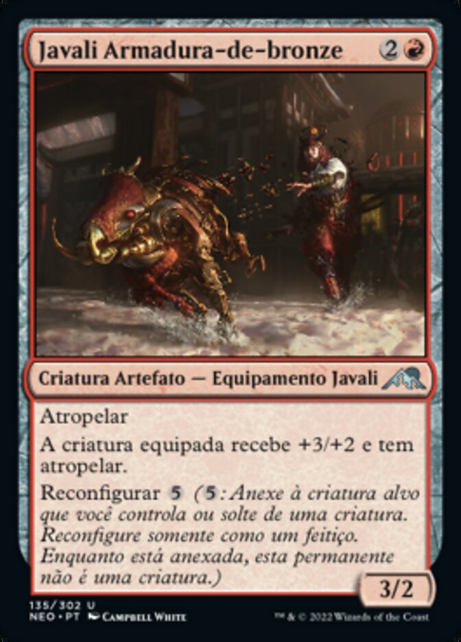 Javali Armadura-de-bronze / Bronzeplate Boar - Magic: The Gathering - MoxLand