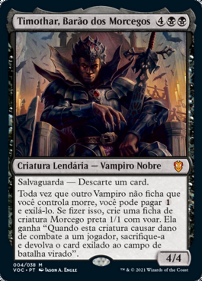 Timothar, Barão dos Morcegos / Timothar, Baron of Bats - Magic: The Gathering - MoxLand