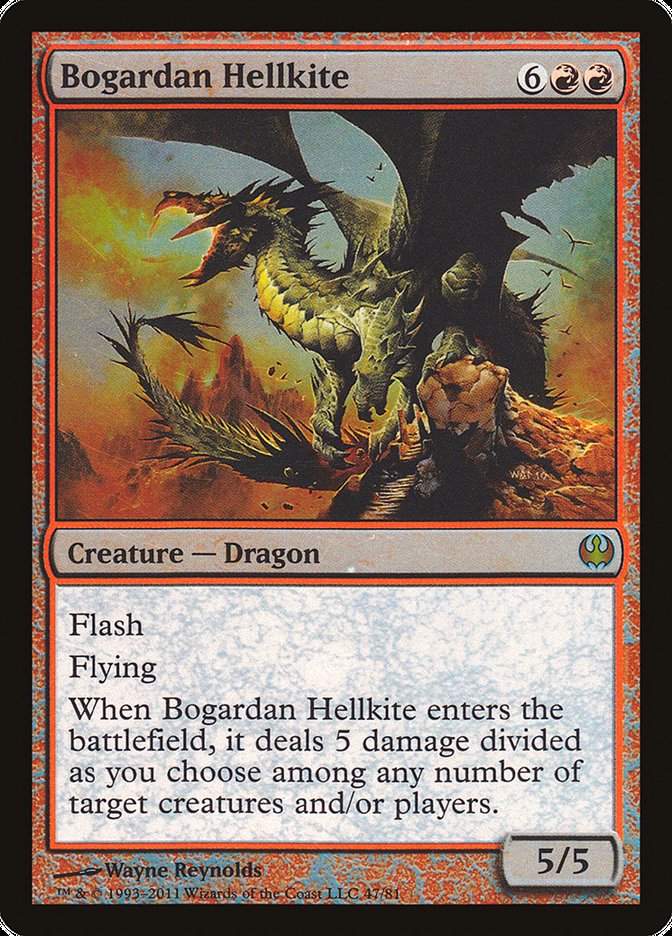 Dragão Avérneo de Bogardan / Bogardan Hellkite - Magic: The Gathering - MoxLand